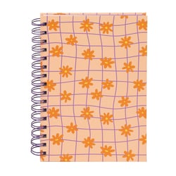 Carnet A5 spirale – 160 pages – Floral rétro – Cultura