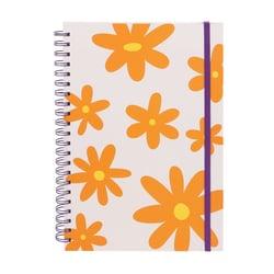 Cahier à spirale A4 - 192 pages - Floral rétro - Cultura