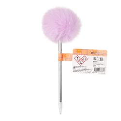 Stylo pompon - Violet - Floral Retro - Cultura