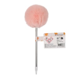 Stylo pompon - Orange - Floral rétro - Cultura