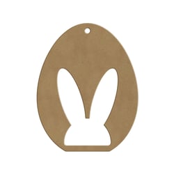 Tête de lapin à suspendre Gomille - Bois - 10 cm