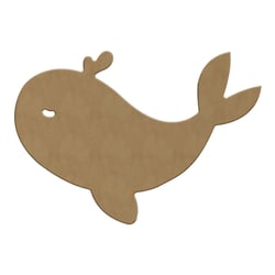 Support en bois à décorer Gomille - baleine - 6 MM - 21x15 CM - certifié PEFC 100%