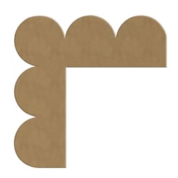 Coin corolle large Gomille - 17.6x6cm