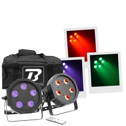 FLAT PAR 5X5W 4IN1 SET BoomTone DJ