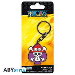 Porté-clés Skull Ace en métal - One Piece