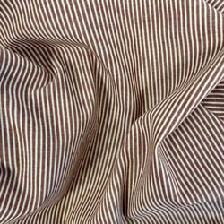 Coupon de tissu en coton rayé - 100 x 145 cm - camel - Domotex