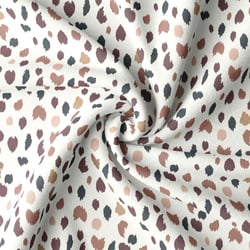 Coupon de tissu en coton imprimé - 100 x 150 cm - marron - Domotex