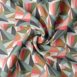 Coupon de tissu en coton imprimé - 100 x 150 cm - grenadine - Domotex