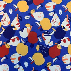 Coupon de tissu en coton imprimé - 100 x 150 cm - bleu - Domotex
