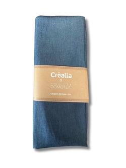 Tissu en coton uni - Domotex - 200 x 150 cm - Denim