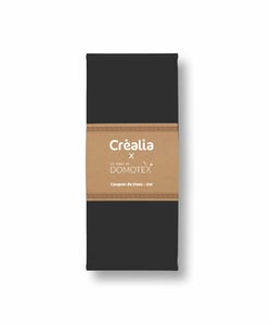 Tissu en coton uni Domotex - 200 x 150 cm - Noir