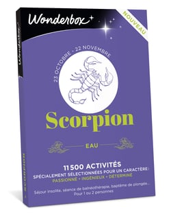 Coffret cadeau Wonderbox - Scorpion - 1 ou 2 personnes