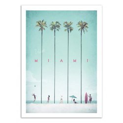 Affiche 50 x 70 cm - Visit miami
