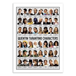 Affiche Tarantino Characters - 30X40 cm