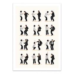 Affiche 50 x 70 cm - Pulp ficton dancing