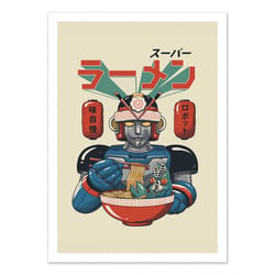 Affiche 30 x 40 cm - Super ramen bot