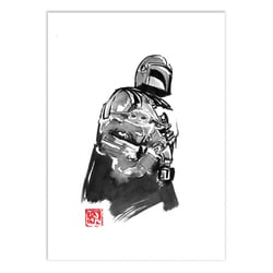Affiche 30 x 40 cm - The mandalorian V3
