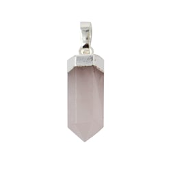 Pendentif Bitermine argent - Pierres naturelles - Lithothérapie