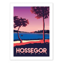 Affiche 50x70 "lac marin"