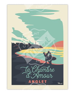Affiche Anglet "Chambre d'amour" - 30 x 40 cm