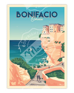 Affiche Bonifacio - 30 x 40 cm