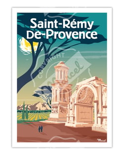 Affiche St Rémy de Provence - 30 x 40 cm