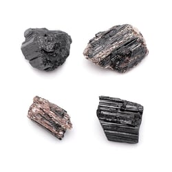 Pierre brute tourmaline noire cristallisée A - 20 à 50 mm