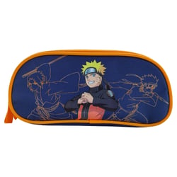 Trousse rectangulaire 2 compartiments La Plume Dorée - Marine - Naruto Shippuden