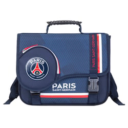 Cartable La Plume Dorée - Marine - Paris St-Germain - 2 compartiments
