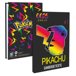 Cahier de texte La Plume Dorée - Pokémon - 15,5 x 21,5 cm