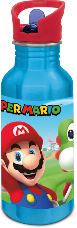 Gourde enfant La Plume Dorée - Super Mario - Aluminium - 545 ml