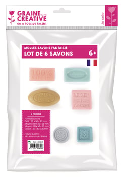 Moule de savon - 6 formes à l'ancienne