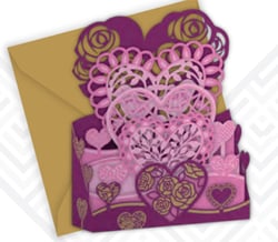 Cartes de correspondance - Format fermé 15 x 15 cm, format ouvert 11,4 x 15 cm - Brin de vie - Tendances Editions - Enveloppe couleur or - Papier matière teinté dans la masse