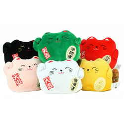 Peluche Maneki Neko Premium - 20 cm - Modèles assortis