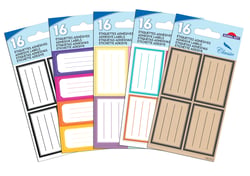 Lot de 16 étiquettes Global Gift - Classic - Modèles aléatoires - 8 x 12 cm - Vendu à l'unité