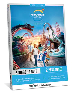 Coffret cadeau - PortAventura séjour - 2 Jours + 1 Nuits - 2 adultes
