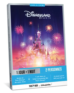Coffret cadeau Tick'nBox - Disneyland Paris Séjour 1 jour 1 nuit - 2 personnes