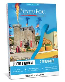 Coffret cadeau Tick'nBox - Puy du Fou Séjour Premium - 2 adultes 