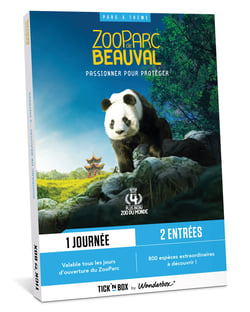 Coffret cadeau Tick'nBox - Zooparc de Beauval - 2 personnes