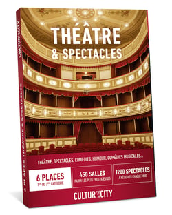 Coffret cadeau - Cultur in the City - 6 places de théâtre & spectacles