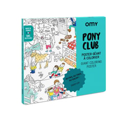 Poster géant à colorier Omy - Pony Club