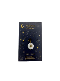 Charm nacre étoilée - Mon collier à personnaliser