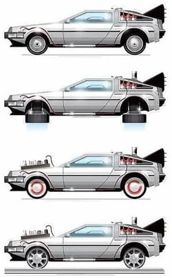Affiche Delorean - 50X70 cm
