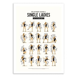 Affiche 50 x 70 cm - Single ladies