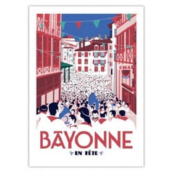 Affiche 50x70 "Bayonne en fête"