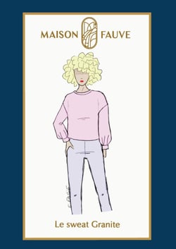 Patron - Sweat granite - Maison Fauve