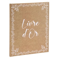 Livre d'or kraft - 27 x 22 cm