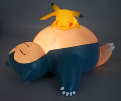 Lampe de bureau Pokémon - Ronflex avec Pikachu