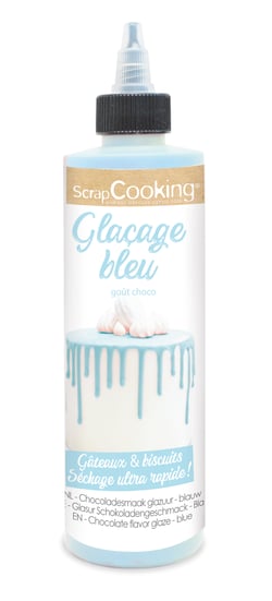Glaçage goût chocolat ScrapCooking®- Bleu - 130 g