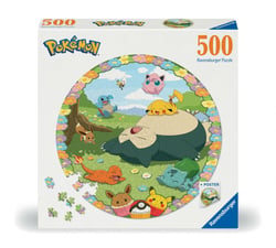 Puzzle rond 500 pièces - Pokémon en fleurs - Ravensburger